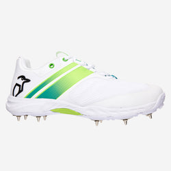 Kookaburra Pro 2.0 Cricket Spike. White/Lime - SPORTFIRST NAMBUCCA