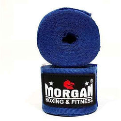 Morgan Cotton Hand Wraps.  180in-4m. Blue