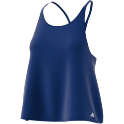 Adidas Yoga Cropped Tank. Womens. Blue - SPORTFIRST NAMBUCCA
