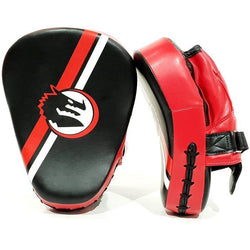 Morgan V2 Classic All Purpose Pre-Bent Focus Pads. black/red - SPORTFIRST NAMBUCCA