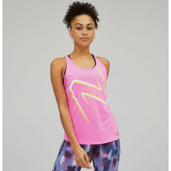 New Balance Printed Impact Run Tank. Womens. Vibrant pink heather - SPORTFIRST NAMBUCCA