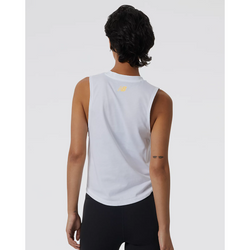 New Balance Relentless Graphic Tank. Womens. white - SPORTFIRST NAMBUCCA