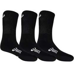 Asics Pace Crew Socks 3 Pack, black, Size 8-11 - SPORTFIRST NAMBUCCA