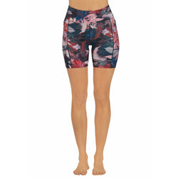 Abi and Joseph ENDURANCE DUAL POCKET MID-THIGH TIGHT. sea bloom - SPORTFIRST NAMBUCCA