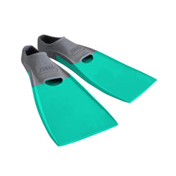 Zoggs LONG BLADE FINS US 12-13. grey/aqua - SPORTFIRST NAMBUCCA