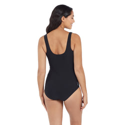 Zoggs MACMASTERS SCOOPBACK ONE PIECE. black/blue/grey - SPORTFIRST NAMBUCCA