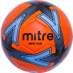 Mitre Impel Plus Football - Orange/Black - SPORTFIRST NAMBUCCA