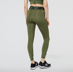 New Balance Relentless Crossover High Rise 7/8 Tight. Womens. don deep olive - SPORTFIRST NAMBUCCA
