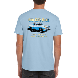Old Guys Rule. Holden HR Ute. Light Blue - SPORTFIRST NAMBUCCA