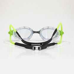 Zoggs Predator Goggles. Adult. Black/Green - Clear Lens - SPORTFIRST NAMBUCCA