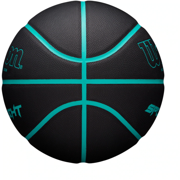 Wilson SPOTLIGHT INDOOR/OUTDOOR BASKETBALL. black/aqua - SPORTFIRST ...