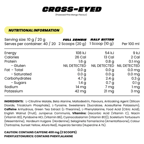 Zombie Labs Cross Eyed. Raging Rainbow Lolly. 400g SPORTFIRST NAMBUCCA